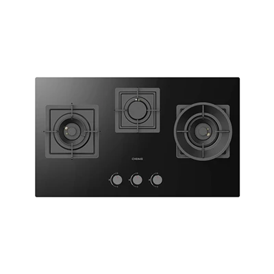 3 Burner iav Gas qhov cub